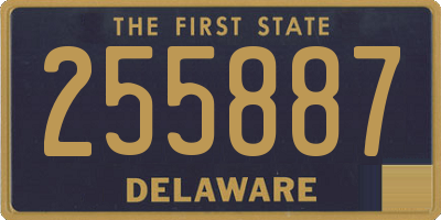 DE license plate 255887