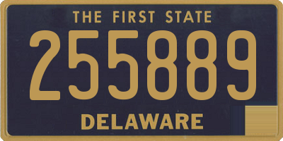 DE license plate 255889