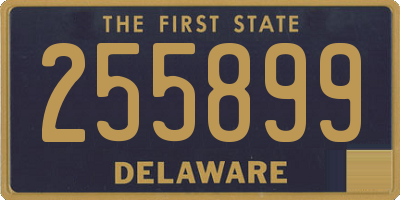 DE license plate 255899