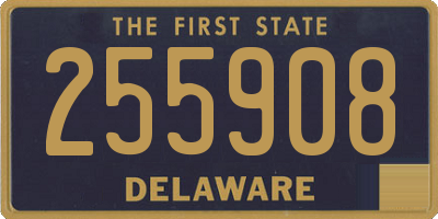DE license plate 255908