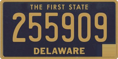 DE license plate 255909