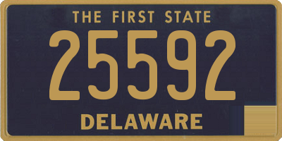 DE license plate 25592