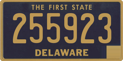 DE license plate 255923