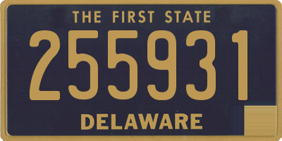 DE license plate 255931