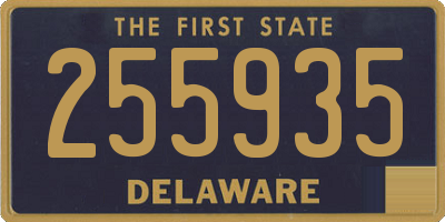 DE license plate 255935