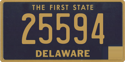 DE license plate 25594