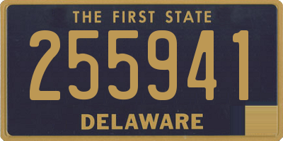 DE license plate 255941