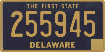 DE license plate 255945