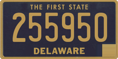 DE license plate 255950