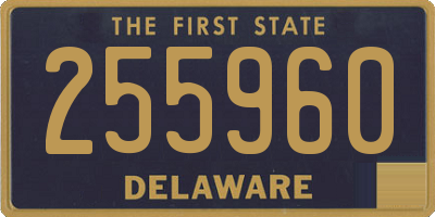 DE license plate 255960
