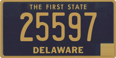 DE license plate 25597