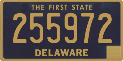 DE license plate 255972