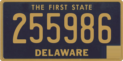 DE license plate 255986