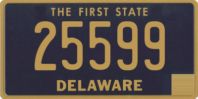 DE license plate 25599