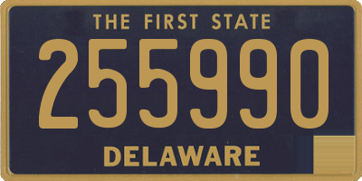 DE license plate 255990