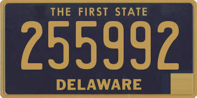 DE license plate 255992