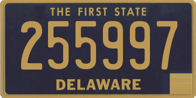DE license plate 255997