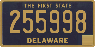 DE license plate 255998
