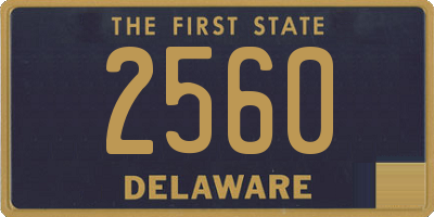 DE license plate 2560