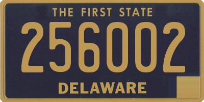 DE license plate 256002