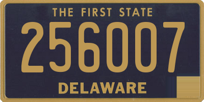 DE license plate 256007
