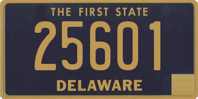 DE license plate 25601