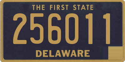 DE license plate 256011