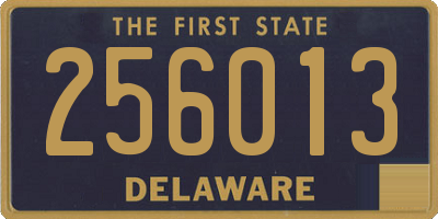 DE license plate 256013