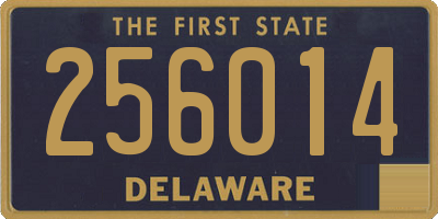 DE license plate 256014