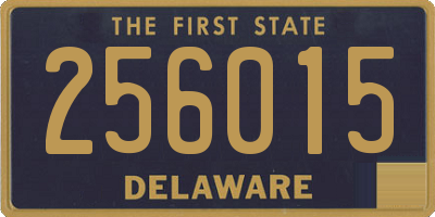 DE license plate 256015