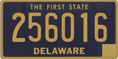 DE license plate 256016