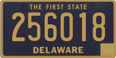 DE license plate 256018