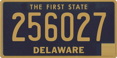 DE license plate 256027