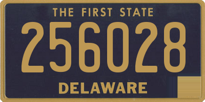 DE license plate 256028