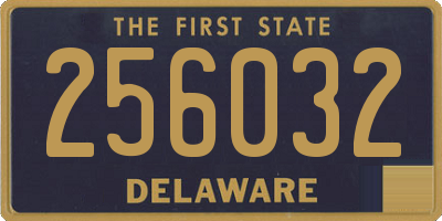 DE license plate 256032
