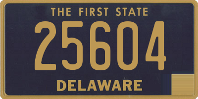 DE license plate 25604