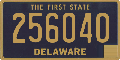 DE license plate 256040