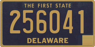 DE license plate 256041