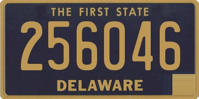 DE license plate 256046