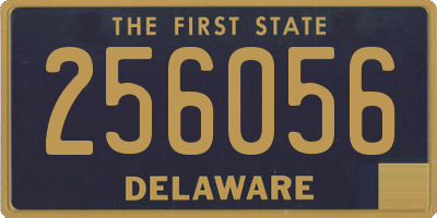 DE license plate 256056