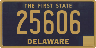 DE license plate 25606