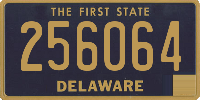 DE license plate 256064