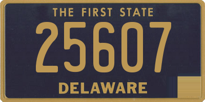 DE license plate 25607