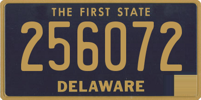 DE license plate 256072