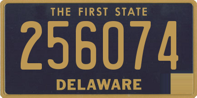 DE license plate 256074