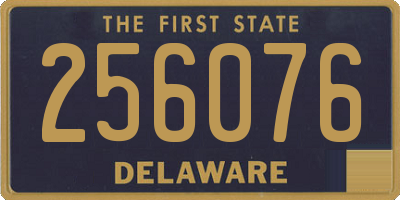 DE license plate 256076