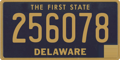 DE license plate 256078
