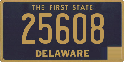 DE license plate 25608