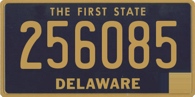 DE license plate 256085