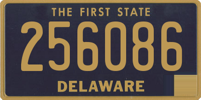 DE license plate 256086